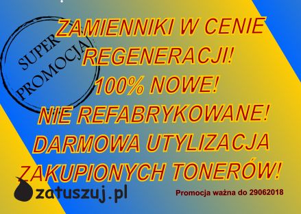 Zamienniki 100% nowe do drukarek laserowych w cenie regeneracji. Zamienniki 100% nowe do drukarek laserowych w cenie regeneracji.
